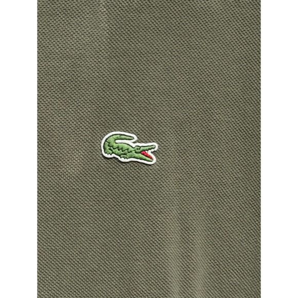 Lacoste Classic Fit Polo Shirt Olive Green Mens 3XL Short Sleeve Cotton - Picture 2 of 9